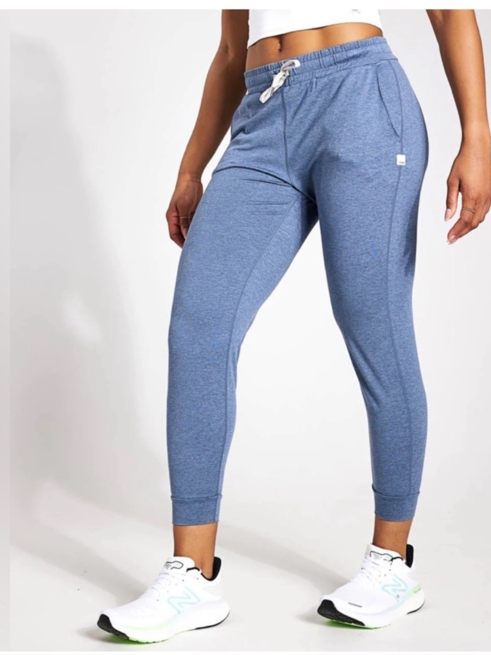 Vuori DreamKnit Joggers Azure Blue Heather Sz Large